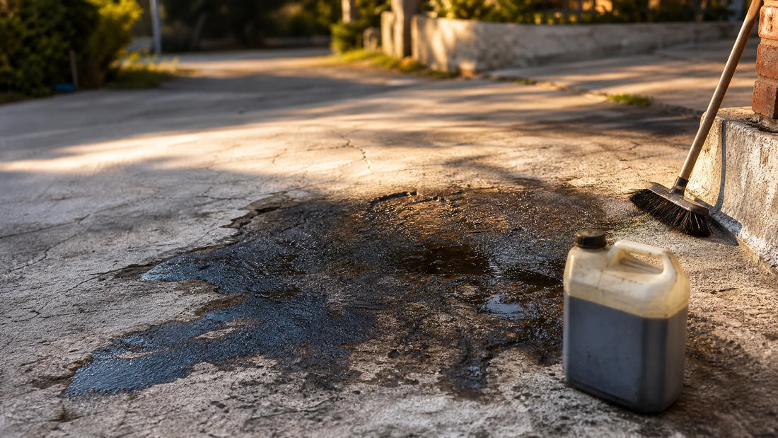 How to Remove Oil Stains From Concrete Driveways in South Africa - SK7 Online Shop