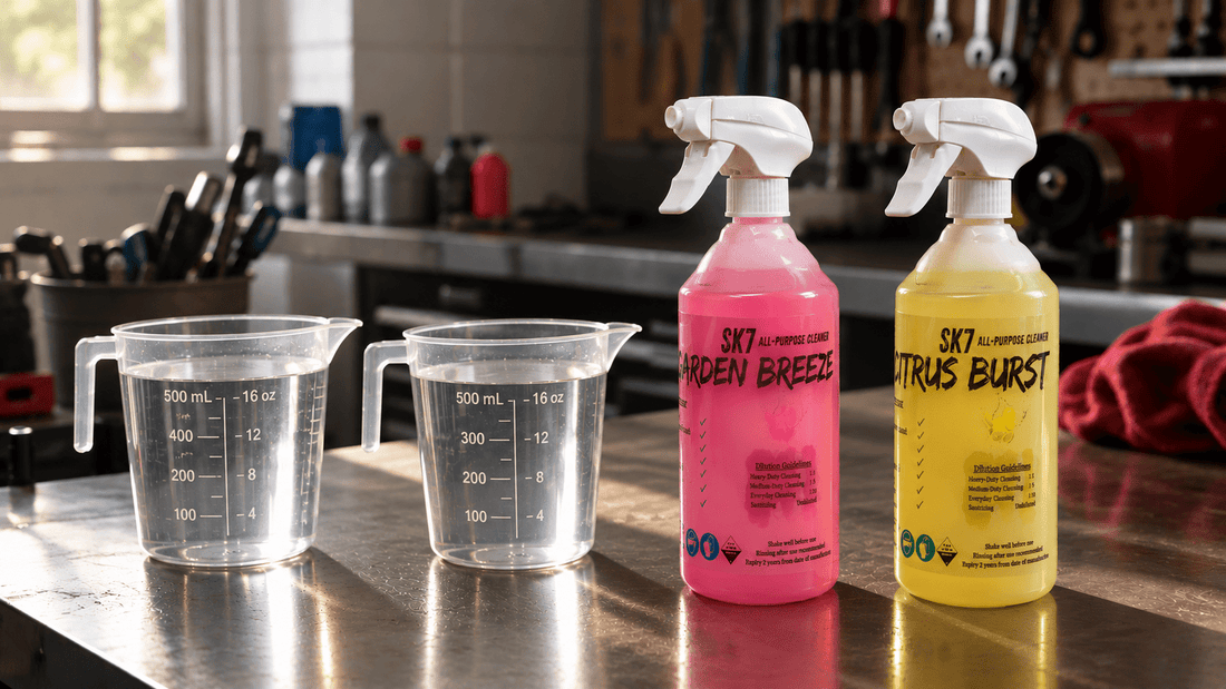 Master Degreaser Dilution Ratios by Surface Type - SK7 Online Shop