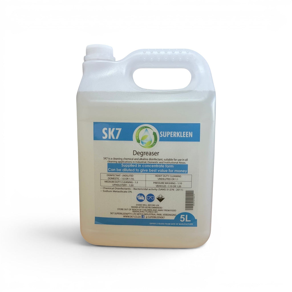 SK7 5L multi-purpose alkaline degreaser refill bottle for industrial and domestic cleaning
